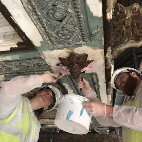 Getting heavily involved in taking 'silicone squeezes' of the insitu enrichment's